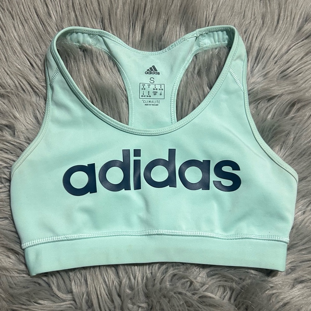 adidas Essentials Linear Logo Cotton Bra Size Small